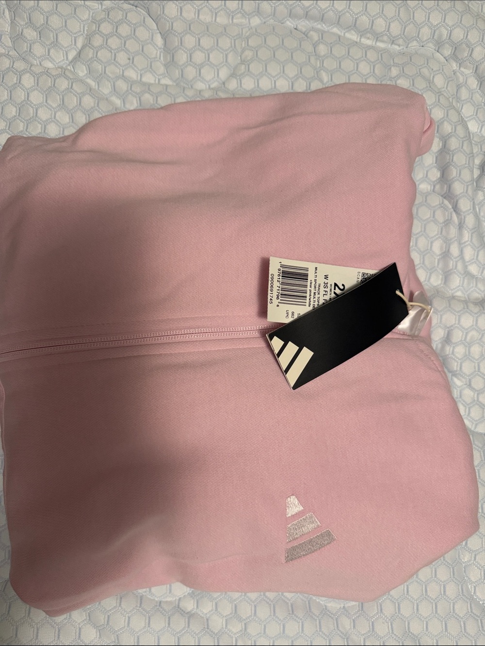 adidas Women’s Light Pink Full-Zip Hoodie
